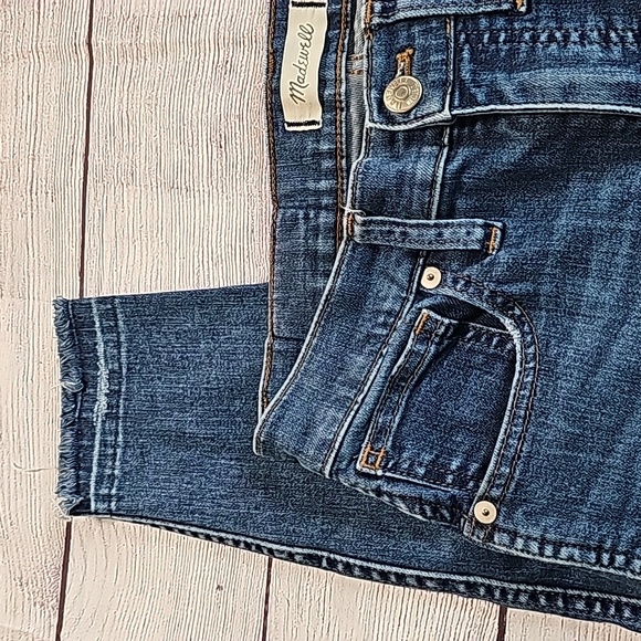 Madewell 27P 10" high rise skinny jeans w/raw edge - Picture 3 of 13